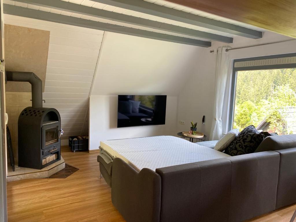Haus Adler - Komplettes Ferienhaus Am Badesee Erzgrube Exteriér fotografie